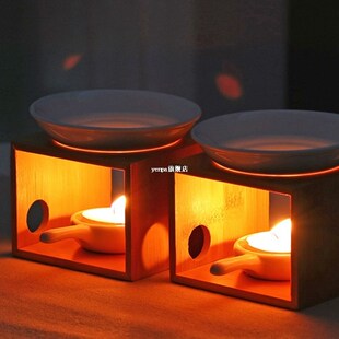 Candle Aromatherapy Furnace Bamboo Incense Burner Sleeping H