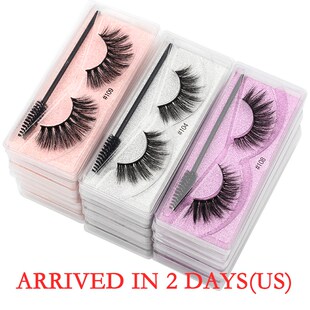 wholesale faux mink lashes 3d natural long eyelashes 5/50/1