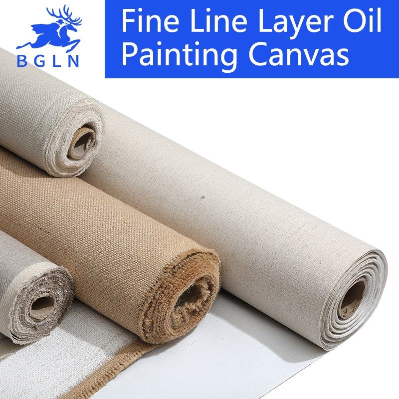 5m linen blend primed blank canvas for painting high quality