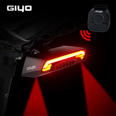 GIYO Battery Pack Bicycle Light USB Rechargeable Mount Bicyc