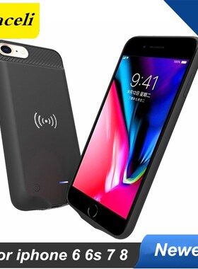 For iphone 7 Battery Case 3800 Mah Wireless Charging Smart
