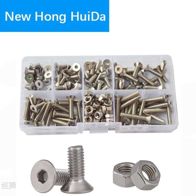 M2 M3 M4 M5 M6 Hex Socket Flat Head Machine Screw Metric Thr