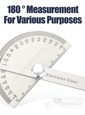 180 Degree Protractor Metal Angle Finder Goniometer Angle Ru