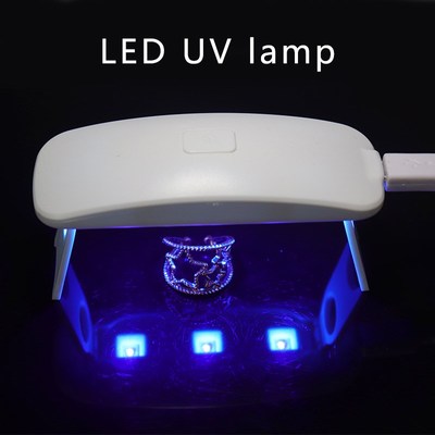 3W White Nail Dryer Machine UV LED Lamp Portable Micro USB C