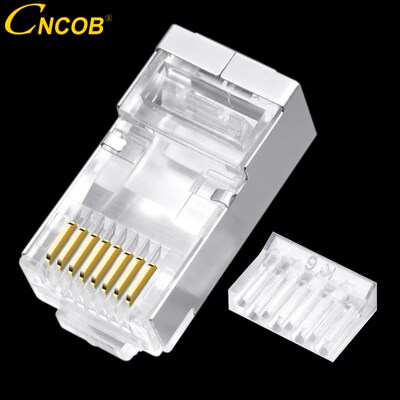 CNCOB Cat6 FTP rj45 Two-Piece Ethernet Network Cable Connect