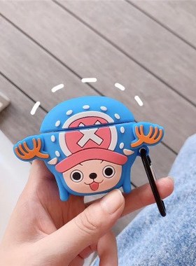 For AirPod 1 2 Case 3D One Piece Tony Chopper Cute Soft Sil