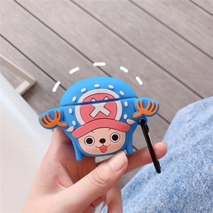 For AirPod 1 2 Case 3D One Piece Tony Chopper Cute Soft Sil