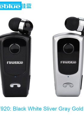 FineBlue F920 Retractable Wireless Bluetooth Earphones Hands