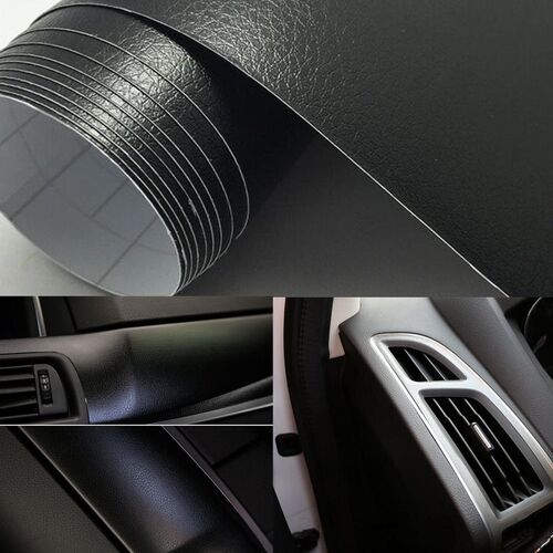 New 12 Inch x 60 Inch PU Leather Texture Car Vinyl Wrap Stic