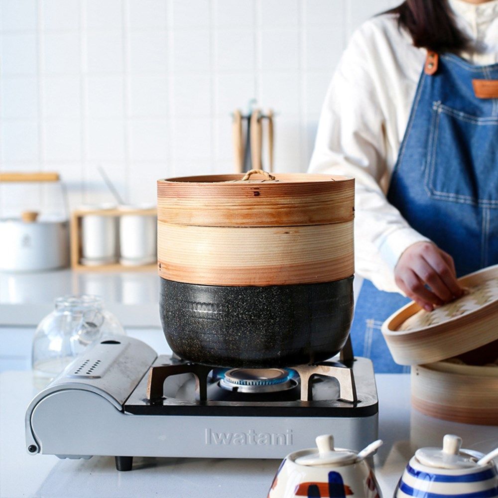 Home Kitchen Handmade Bamboo Steamer For Home Hotel Breakfas