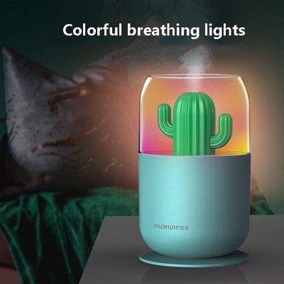 300ML Cactus Humidifier USB Ultrasonic Aroma Essential Diffu