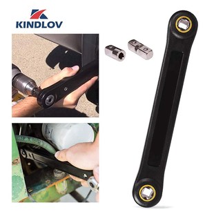 KINDLOV Adjustable Wrench Socket Key Set 3/8'' Universal Ex