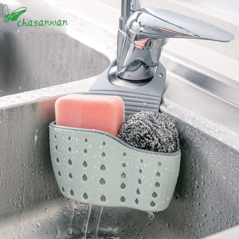 1 Pcs Kitchen Accessories Sponge Drain Holder Shelf Soap Spo