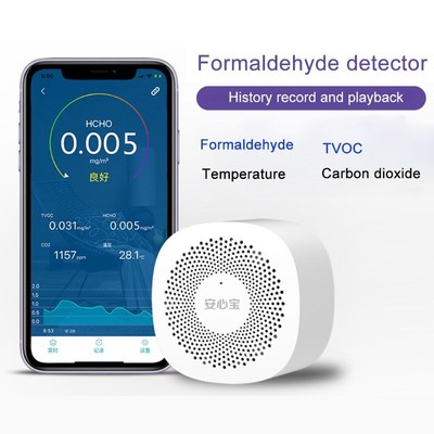 Air Quality Phone APP Monitor CO2 Formaldehyde TOVC Carbon D