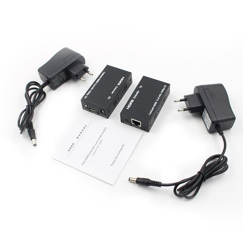 HDMI LAN Extender Repeater Over Single Cat5E/6 RJ45 EU Pl