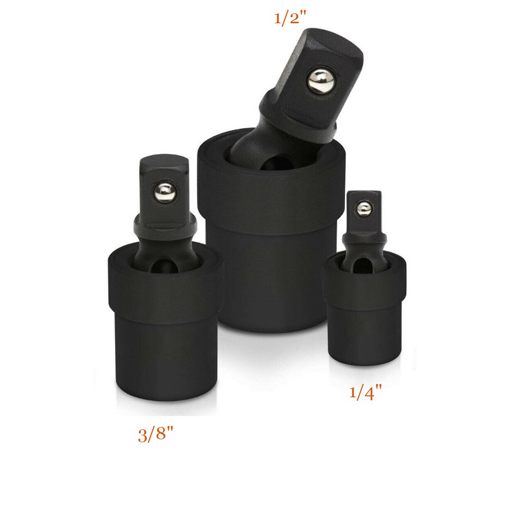 3pcs black car Air Impact Socket tool brand new 1/2  3/8  1