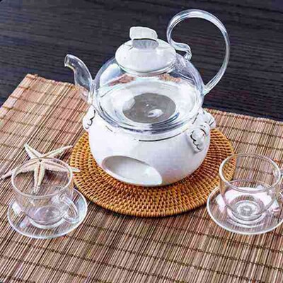 5 Pcs Rattan Trivets for Hot Dishes-Insulated Hot Pads,Durab