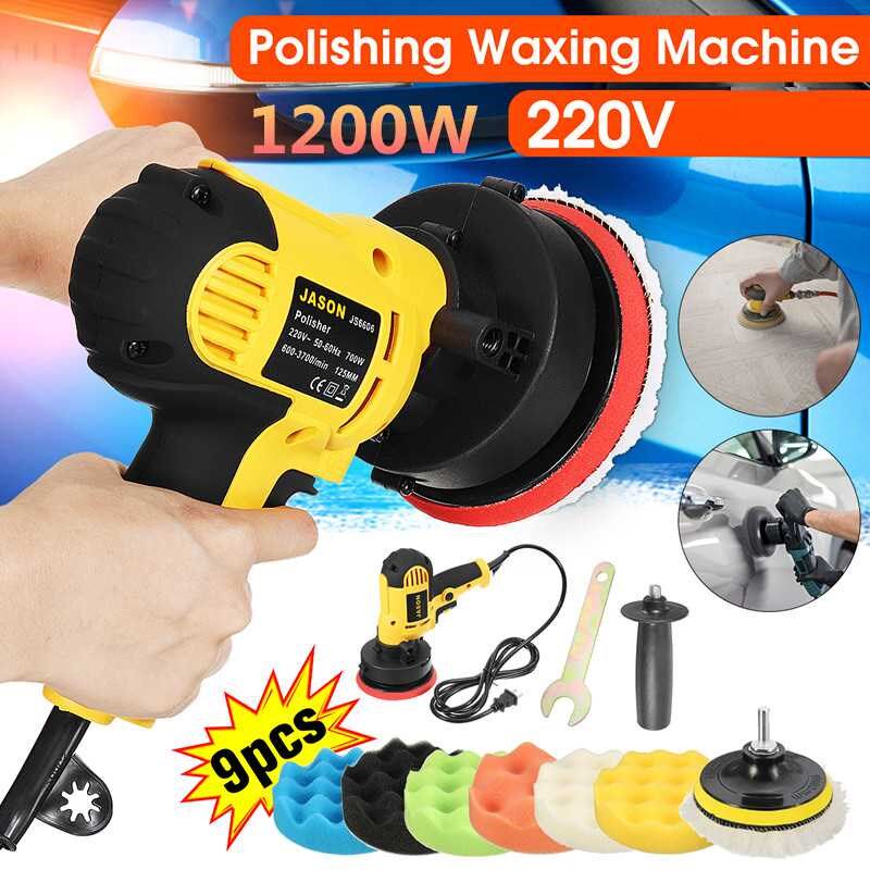 1200W 4500rpm Electric Car Polisher Machine Grinder+ Polishi