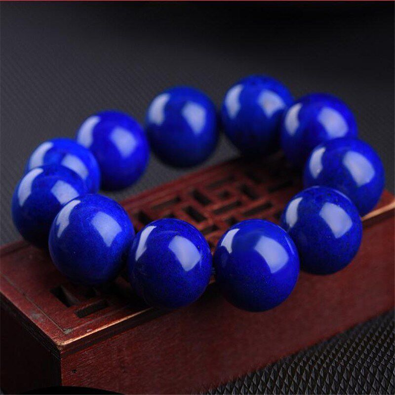 No white and no gold lapis lazuli bracelet from Laokeng, Afg