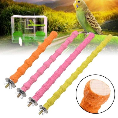 Wooden Paw Grinding Stand Parrot Perches Cage Paw Grinding