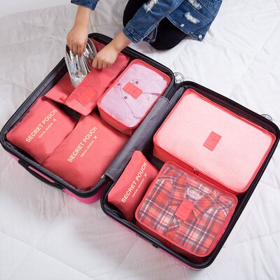 Travel Organizer Storage Bags Suitcase Packing Set Storage