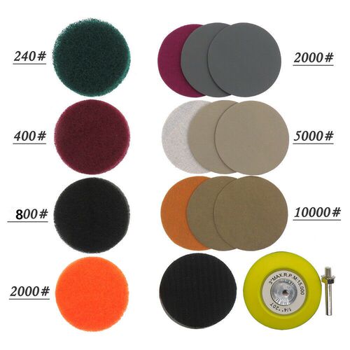 Car Auto Restoration Kit For Electric Drill Headlight Pad Du