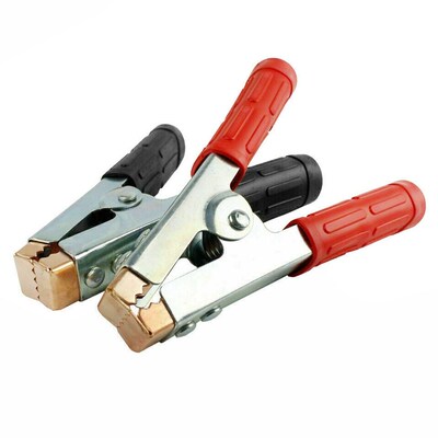2Pcs Car Alligator Clips Battery Clamps for Electrical Jumpe