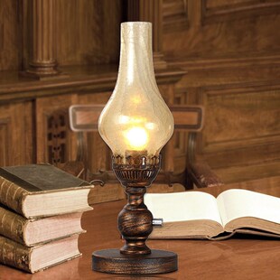 European Vintage Kerosene Table Lamp for bedroom study,Frost