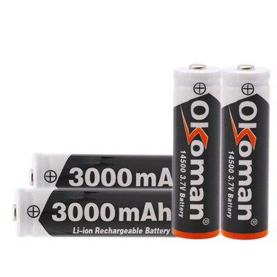 2~10 pcs New original AA 14500 3000mAh 3.7 V lithium ion rec