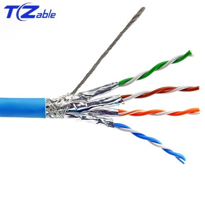 Cat6a Ethernet Cable S/FTP Installation Double Shield Solid