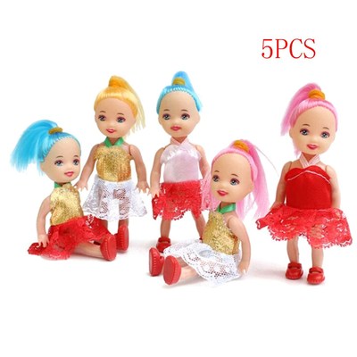 5Pcs 10cm Popular fashion dolls Toys for Girl babies Dolls