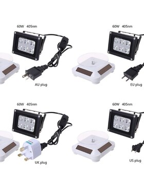 New 100 260V 60W 405nm UV LED Resin Curing Light Lamp Solar