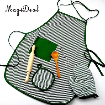 Kitchen Cooking Set, Baking Cake Food Toy Kids Apro