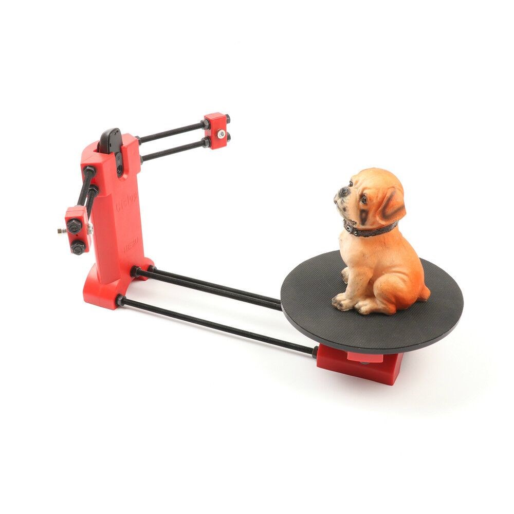 HE3D 3d scanner DIY kit,  red injection molding plastics,la