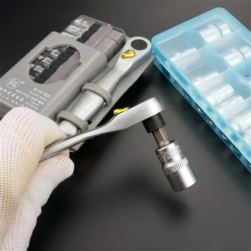 Socket Set Car Repair Tool Ratchet Set Torque Wrench MiNi Po