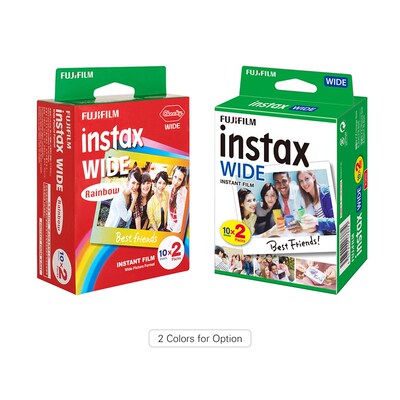 20 100 Sheets Fujifilm Instax WIDE Film WIDE Camera Instant