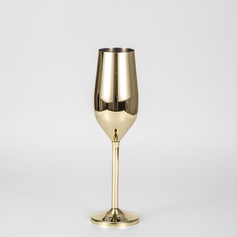 Stainless Steel Champagne Glass Goblet Drop-Resistant Europe