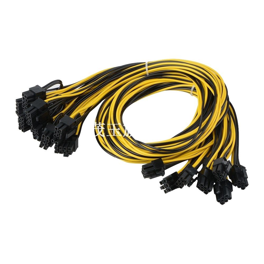 8pcs/lot 6 PIN PCIe Express to PCIe 8 (6+2) PIN(27.5 Inch) N