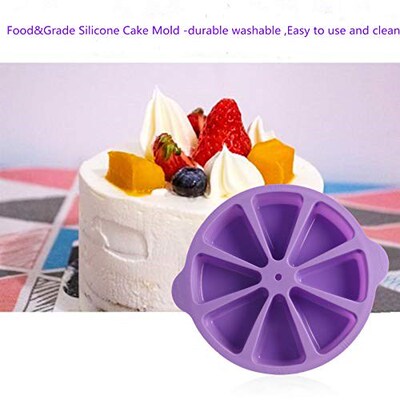 8-cavity Cake Silicone Mold Practical Baking Tool DIY Cake T
