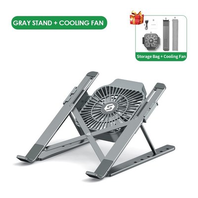 Foldable Laptop tablet Stand With Cooling Fan Heat Dissipati