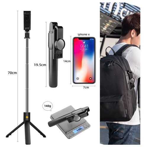 Wireless Bluetooth Selfie Stick Integrated Tripod For Iphone
