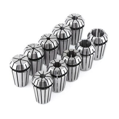 ABSF 10Pcs ER20 Precision Spring Collet Set CNC Milling Lath
