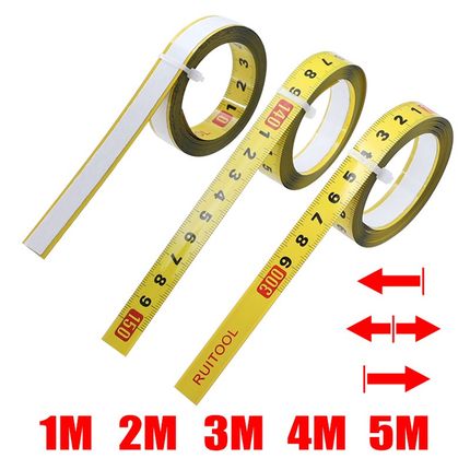 1-5M Metric Miter Saw Track Tape Measure 0.5'' Self-adhesive