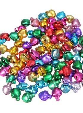 100Pcs Jingle Bells Metal Loose Beads Small Craft For Festiv