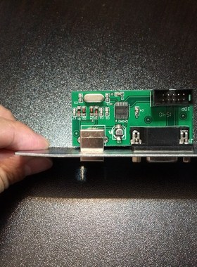 Cutting plotter interface board with serial port and COM por