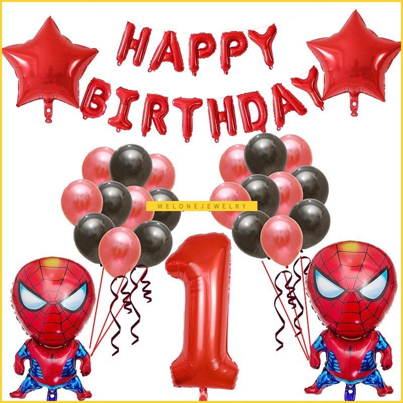 26pcs Spider-man Captain America F oons 30inch Red Blue Numb