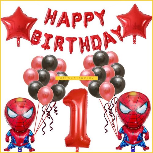 26pcs Spider-man Captain America F oons 30inch Red Blue Numb