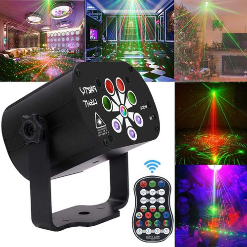 Mini RGB Disco Laser Light DJ LED Laser Stage Projector Mult