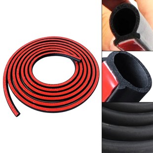 4M D-Shape Car Rubber Seal Sound Insulation Car Door Sealing
