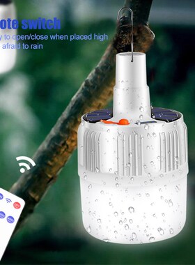 Portable Solar Rechargeable LED Night Light Bulb Emergency L
